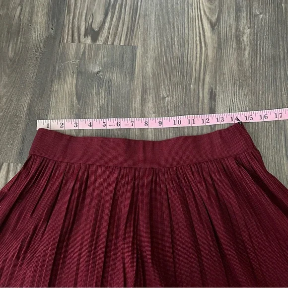 Zara Flared Burgundy Oxblood Shorts Skorts - Picture 7 of 11